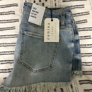 Eunina LULU high rise cut off shortie size Large Brand New